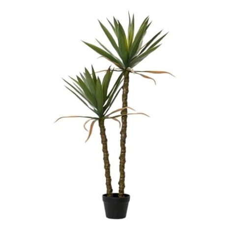 HOMLA Künstliche Yucca Pflanze 125cm - Elegant, Pflegeleicht, Hochwertig - BOTANIZE Serie