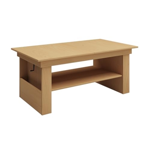 VCM Holz Couchtisch schlicht | Maße ca. H. 52 x B. 115 x T. 58 cm | Wohnzimmertisch - Kobila Buche