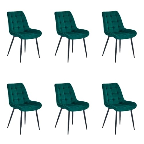 Colenis - Quadra Esszimmerstuhl - Set Van (6, Grün)