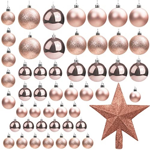 Weihnachtskugeln (Rosegoldene)