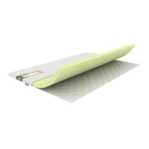 REM-Sen Matratzen Topper Memoryfoam Matratzentopper 70x200 cm Höhe 6cm Härtegrad 2 (H2) Luxusmatratze aus Sehr Weich Memoryschaum, Dreilagige Membranhülle Für Sofa, Bett, Öko-Tex Zertifiziert