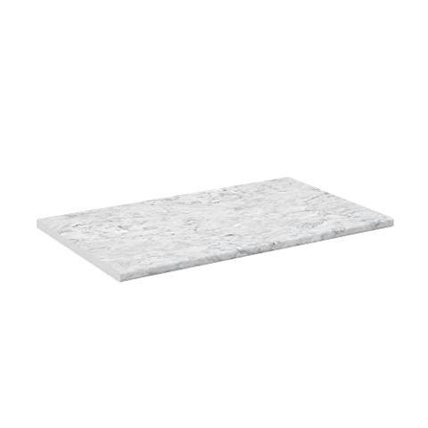Vicco Küchenarbeitsplatte R-Line, Küchen Arbeitsplatten, Marmor Weiß, 100 cm