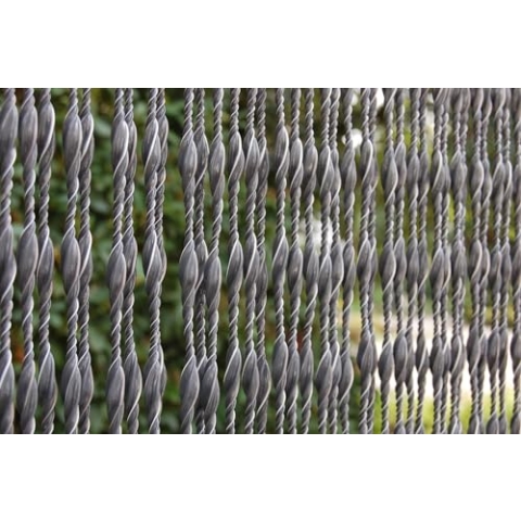 La Tenda Türvorhang BARI 1 Fliegenvorhang Balkonvorhang Insektenvorhang Raumteiler anthrazit, Maße:100 x 230 cm