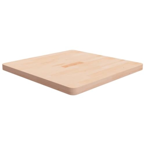vidaXL Tischplatte Quadratisch Massivholzplatte Eichenplatte Holzplatte Platte Ersatztischplatte für Esstisch 70x70x4cm Eichenholz Unbehandelt