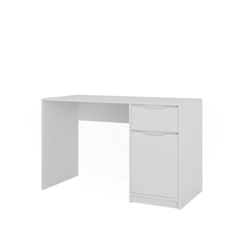 Vicco Schreibtisch Ruben, Arbeitstisch für das Büro, Weiß, 120 x 55 cm mit Schublade