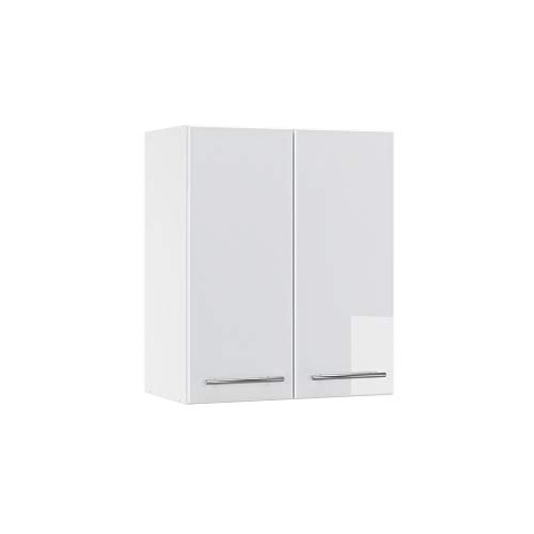 Vicco Hängeschrank Fame-Line, hängender Küchenschrank, Weiß Hochglanz/Weiß, 60 cm