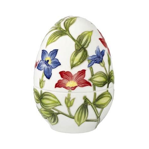 Goebel Figurine Ei-Dose Bunte Blumenpracht aus Porzellan hergestellt, Höhe: 12.5 cm, 51-050-23-1