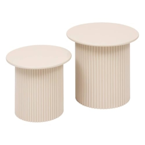 Atmosphera - 2 satztische eino beige 40x40x38cm