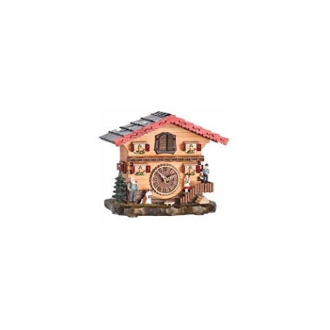 Trenkle Quarz Kuckucksuhr Schweizerhaus mit Musik TU 487 QM