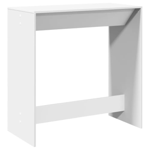 vidaXL Bartisch, Stehtisch Pflegeleicht Rechteckig, Tresentisch für Küche Wohnzimmer Essbereich, Küchentisch Bistrotisch, Modern, Weiß Holzwerkstoff