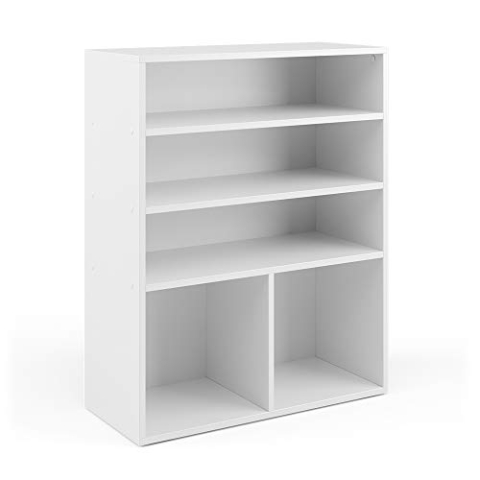 Vicco Kinderregal Luigi, Spielzeugregal für Faltboxen, Weiß, 72 x 90.2 cm 2 Fächer