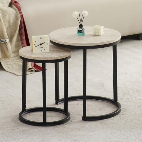 Milton & Oldbrook Beistelltischset Skara Travertine
