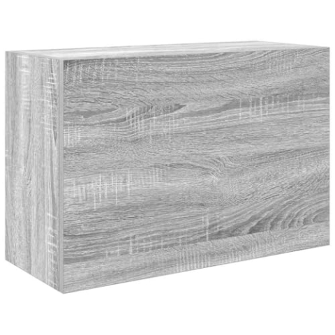 vidaXL Bad-Wandschrank Grau Sonoma 60x25x40 cm Holzwerkstoff, Bad-Hängeschrank, Hängeschrank Badezimmer, Wand-Badschrank, Hängeschrank Bad