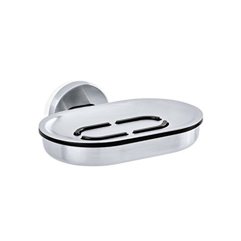 blomus 68901 Areo Seifenschale, edelstahl matt, 14,5 x 12,2 x 5,7 cm