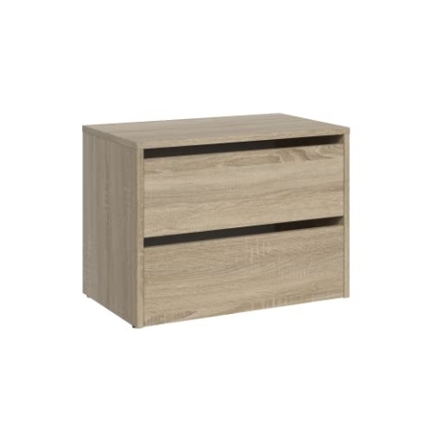 CDF Schuhschrank Modo | Farbe: Eiche Sonoma | Ideal für Vorzimmer, Flur, Büro | Schuhaufbewahrung | bequemer Sitz | Schuhregale | modern | offene Einlegenböden