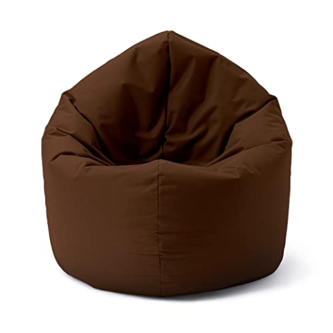Lumaland Sitzsack Drops: runder Sitzsack (300 L) mit 2-in-1-Funktion für bequemes Sitzen & Liegen | Der Doppelagent für Relax-Momente in- & Outdoor I Mit anpassungsfähiger EPS-Füllung | Ø 120 x 75 cm