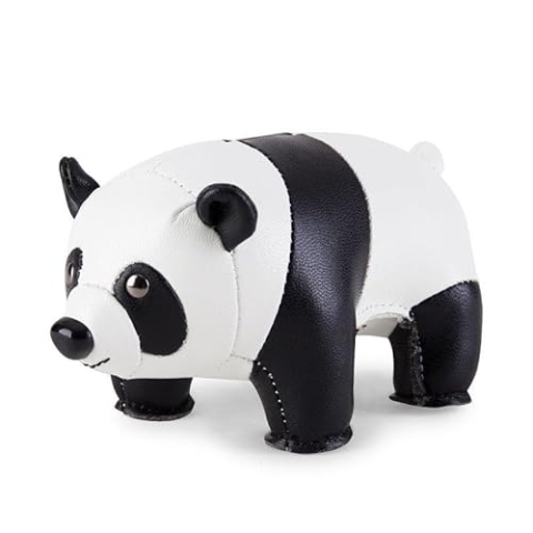 Züny - Panda - Briefbeschwerer - White/Black - Kunstleder - 13 x 7,5 x 7,5cm