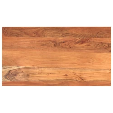vidaXL Tischplatte, Holzplatte Rechteckig, Massivholzplatte für Bartisch Beistelltisch Esstisch, Ersatztischplatte, 100x60x3,8cm Akazienholz