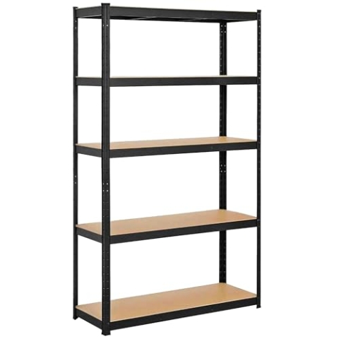 SPRINGOS Metallregal Garagenregal Kellerregal 90 x 180 x 40 cm 5 Ablagen