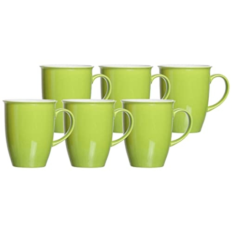 Flirt by R&B Geschirr-Serie Doppio grün Material 6er Set Kaffeebecher 320 ml Doppio grün