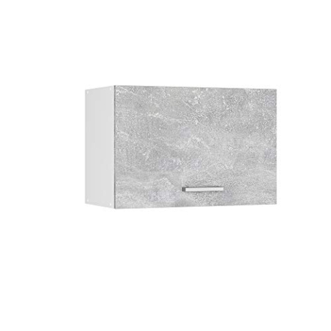 Vicco Hängeschrank R-Line, Wandhängeschrank, Beton/Weiß, 60 cm mit Lifttür