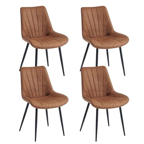 Colenis - Lesedi Esszimmerstuhl - Set Van (4, Cognac)
