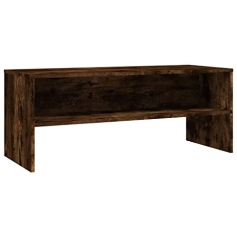 vidaXL TV Schrank, Fernsehschrank mit viel Stauraum, Lowboard für Fernseher Wohnzimmer, Fernsehtisch HiFi Schrank TV Möbel, Räuchereiche Holzwerkstoff