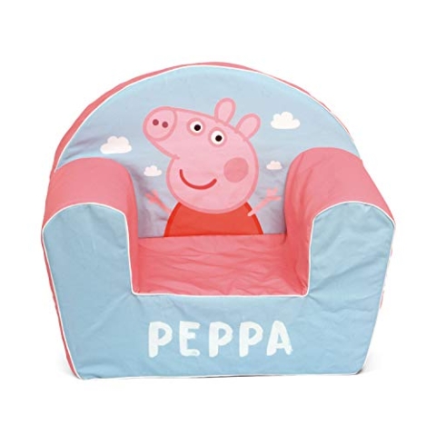 ARDITEX Kindersessel Peppa Wutz, Abnehmbarer Bezug aus Schaumstoff, 42 x 52 x 32 cm