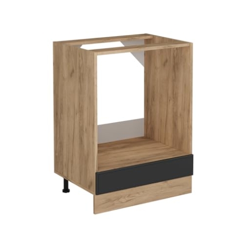Vicco Herdumbauschrank R-Line, Anthrazit Landhaus, 60 cm ohne Arbeitsplatte