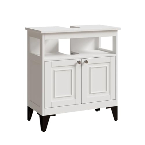 Vicco Waschbeckenunterschrank Vanity, Waschtischunterschrank, Weiß, 60 x 65 cm