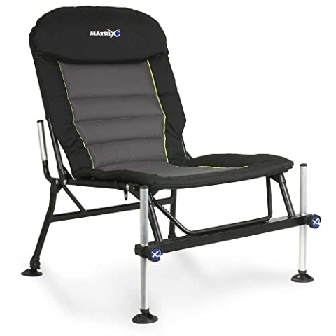 Fox Matrix Deluxe Accessory Chair - Angelstuhl zum Feederangeln & Karpfenangeln, Stuhl zum Angeln, Karpfenstuhl, Klappstuhl