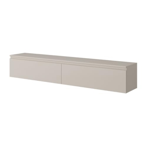 Selsey SENEY - TV-Tisch, TV-Hängeboard, Graubeige, 175 cm