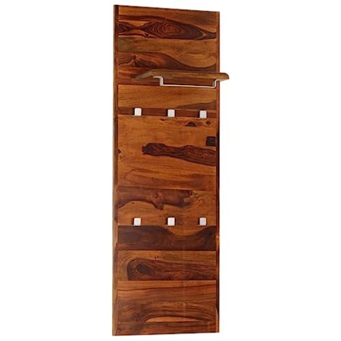 vidaXL Massivholz Wandgarderobe Flurgarderobe Garderobe Akazieholz 118×40 cm