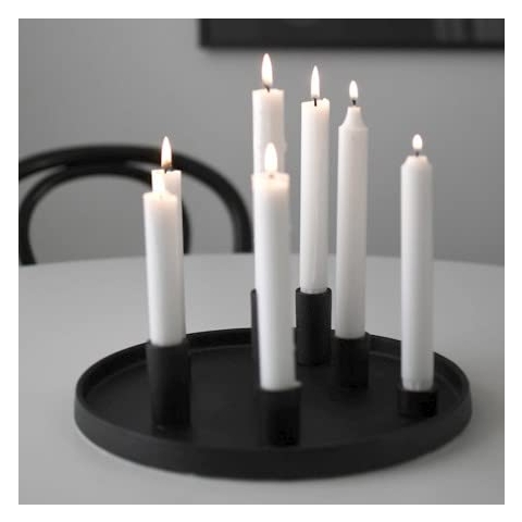 Storefactory [W] [W2310] LINGSBERG Glossy Black Candle Plate