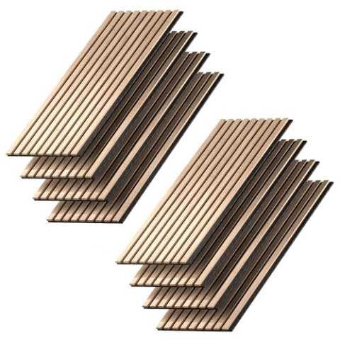 Vicco Wandpaneele Akustikpaneel, Eiche, 8 Stück