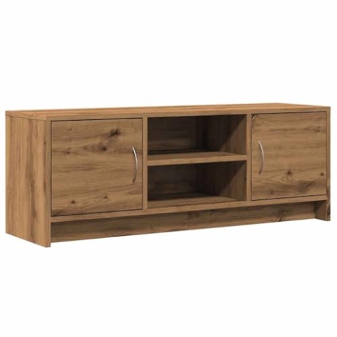 vidaXL TV-Schrank Artisan-Eiche 102x30x37,5 cm Holzwerkstoff, TV-Möbel, TV-Tisch, HiFi-Schrank, TV-Ständer, Medienschrank, Beistellschrank, Sideboard