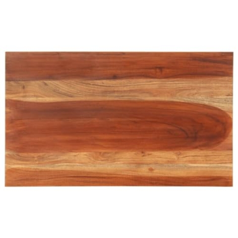 vidaXL Tischplatte Massivholzplatte Holzplatte Ersatztischplatte Holz Platte für Tisch Esstisch 25-27mm 60x100cm Massivholz Akazie