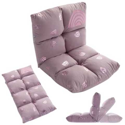 howa 2 in 1 Kindersessel + Kinderliege - Lehne 3 Fach verstellbar Rainbow 86011