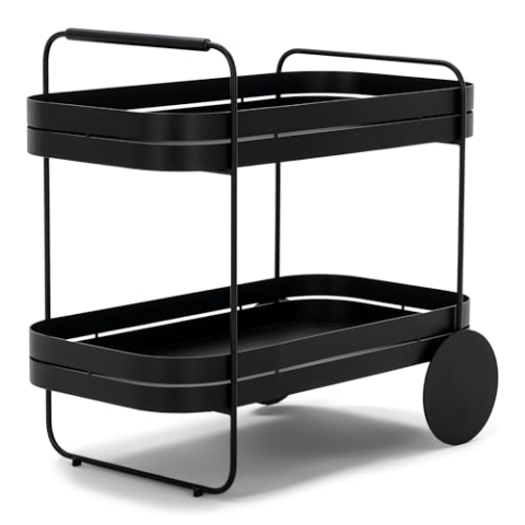 Spinder Design Servierwagen Gin & Trolley aus Stahl (Schwarz)