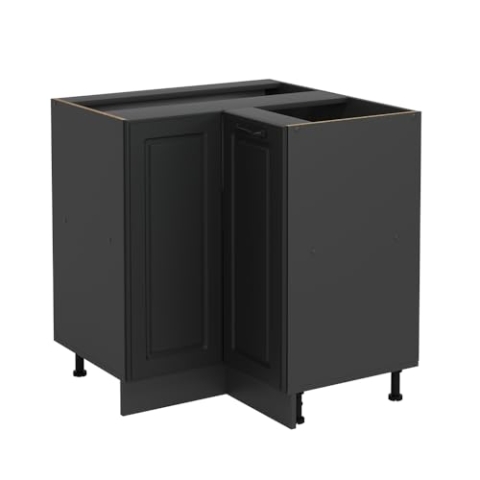 Vicco Eckunterschrank R-Line, Anthrazit Landhaus, 75.6 cm ohne Arbeitsplatte
