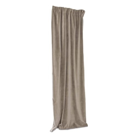 Loberon Vorhang Lyannece, Edel Schimmernd, Blickdicht, mit Raffbarem Zugband, Geschmeidig Weicher Fall, Gardine, Sichtschutz, Polyestersamt, beige