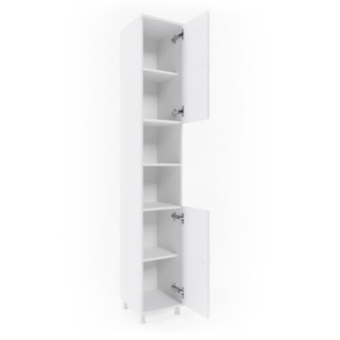 Vicco Badschrank Fynn, Badezimmerhochschrank, Weiß, 30 x 190 cm