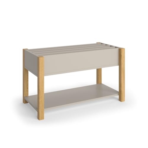 VitaliSpa Kinderregal Malia, Spielzeugregal für Faltboxen, Cashmere-Eiche, 80 x 46 cm