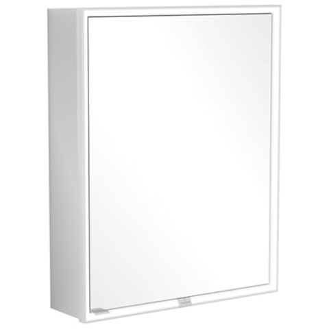 Villeroy & Boch My View Now, Spiegelschrank für Wandeinbau mit Beleuchtung, 600x750x167,5 mm, mit Sensordimmer, 1 Tür Anschlag (Scharnier) rechts, A4566R