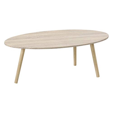 [en.casa] Couchtisch Viborg 109,5 x 59,5 x 39,5 cm Beistelltisch MDF Massivholz Eicheoptik