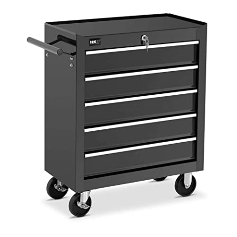 MSW Motor Technics MSW MSW-WWG-12 Werkzeugwagen 5 Schubladen bis 50 kg abschließbar, Groß