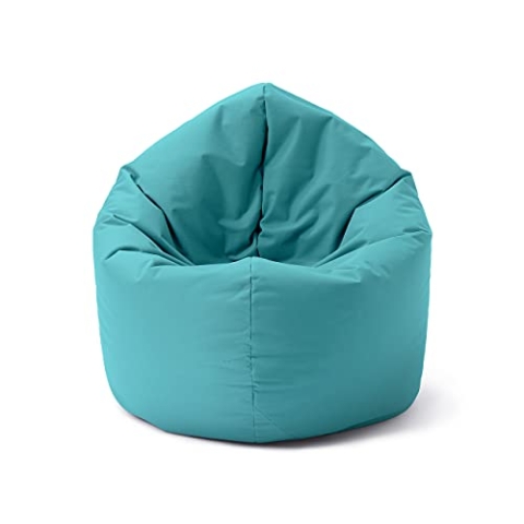 Lumaland Sitzsack Drops: runder Sitzsack (300 L) mit 2-in-1-Funktion für bequemes Sitzen & Liegen | Der Doppelagent für Relax-Momente in- & Outdoor I Mit anpassungsfähiger EPS-Füllung | Ø 120 x 75 cm