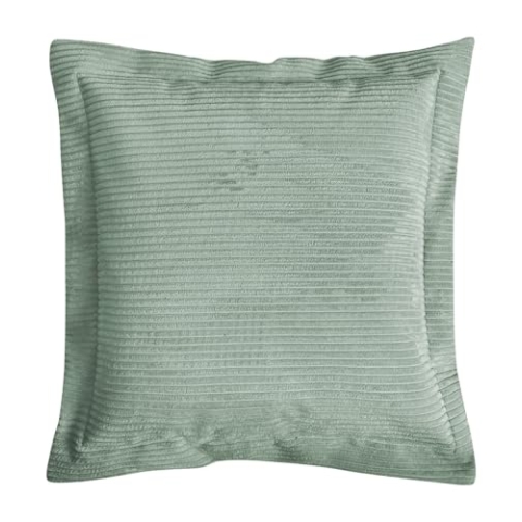 mokebo Sofakissen aus Cord 'Das Wölkchen', gemütliches & anschmiegsames Couchkissen oder Flatterkissen, auch als Dekokissen, Zierkissen oder Rückenkissen in Grün, 70x70x8 (B/H/T in cm)