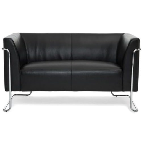 hjh OFFICE Lounge Sofa Curacao Kunstleder Schwarz