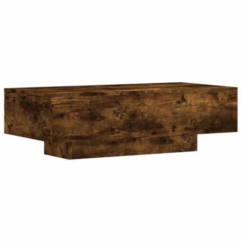 vidaXL Couchtisch, Sofatisch für Wohnzimmer, Wohnzimmertisch mit großzügiger Tischplatte, Beistelltisch Kaffeetisch Wohnzimmermöbel, Räuchereiche Holzwerkstoff